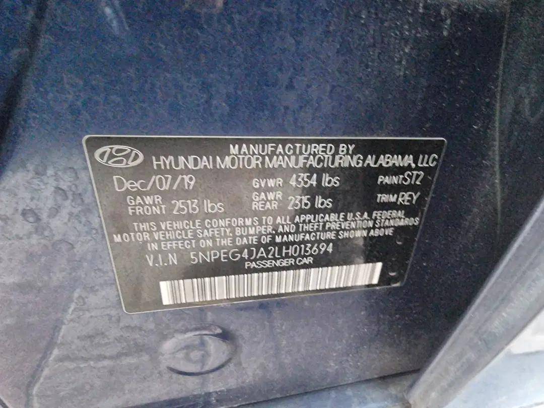 HYUNDAI SONATA 2020 - Marhaba Auction Used Cars - Image 8