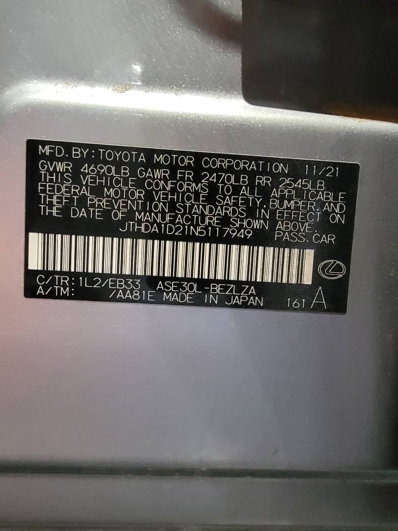 2022 LEXUS IS 300 — 49310 Miles — Lot 5117949 — Main - Marhaba Auctions Used Cars - Image 10