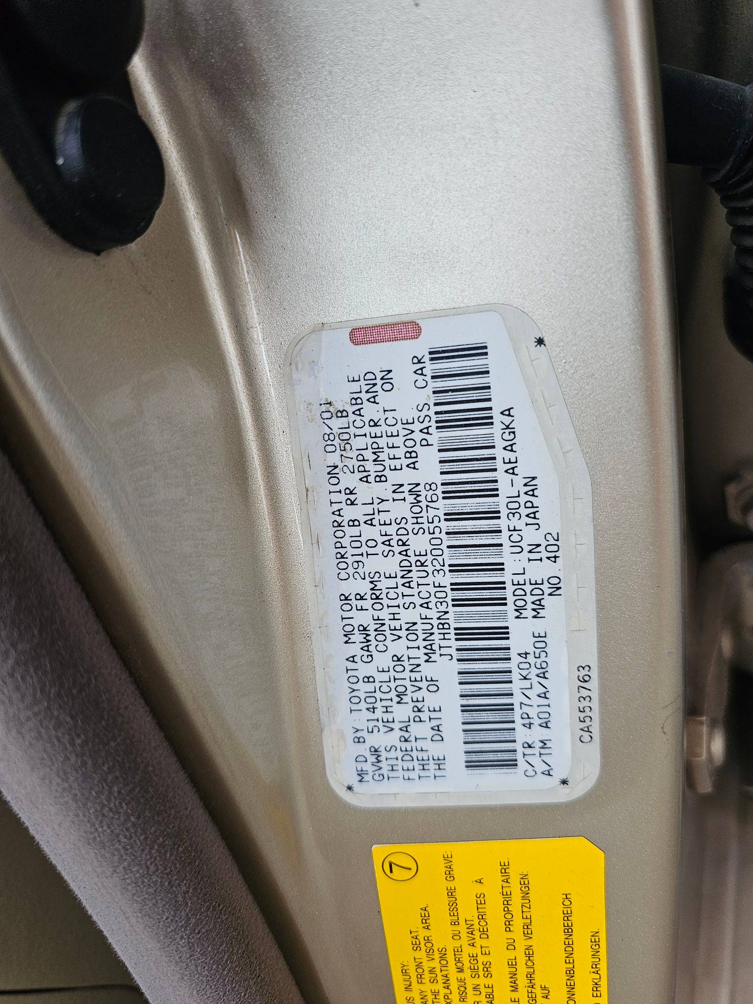 LEXUS LS 430 2002 - Marhaba Auction Used Cars - Image 9