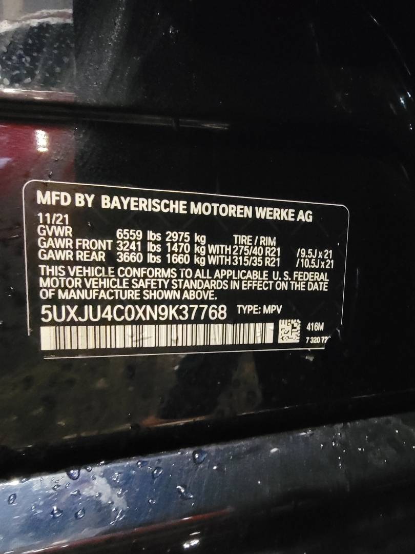 2022 BMW X5 M50I — 1750 Miles — Lot 52721003 — Main - Marhaba Auctions Used Cars - Image 11