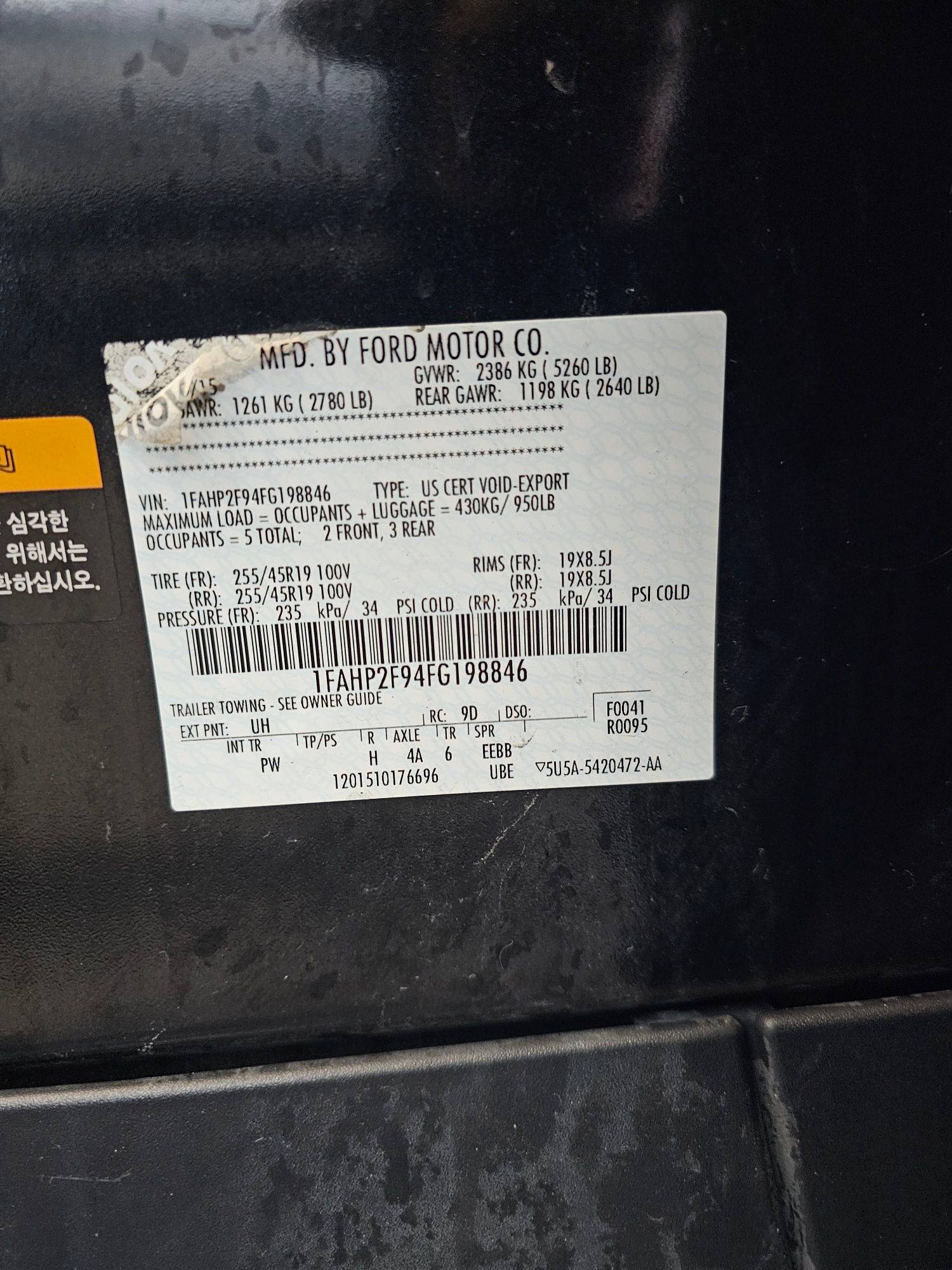 FORD TAURUS 2015 - Marhaba Auction Used Cars - Image 10