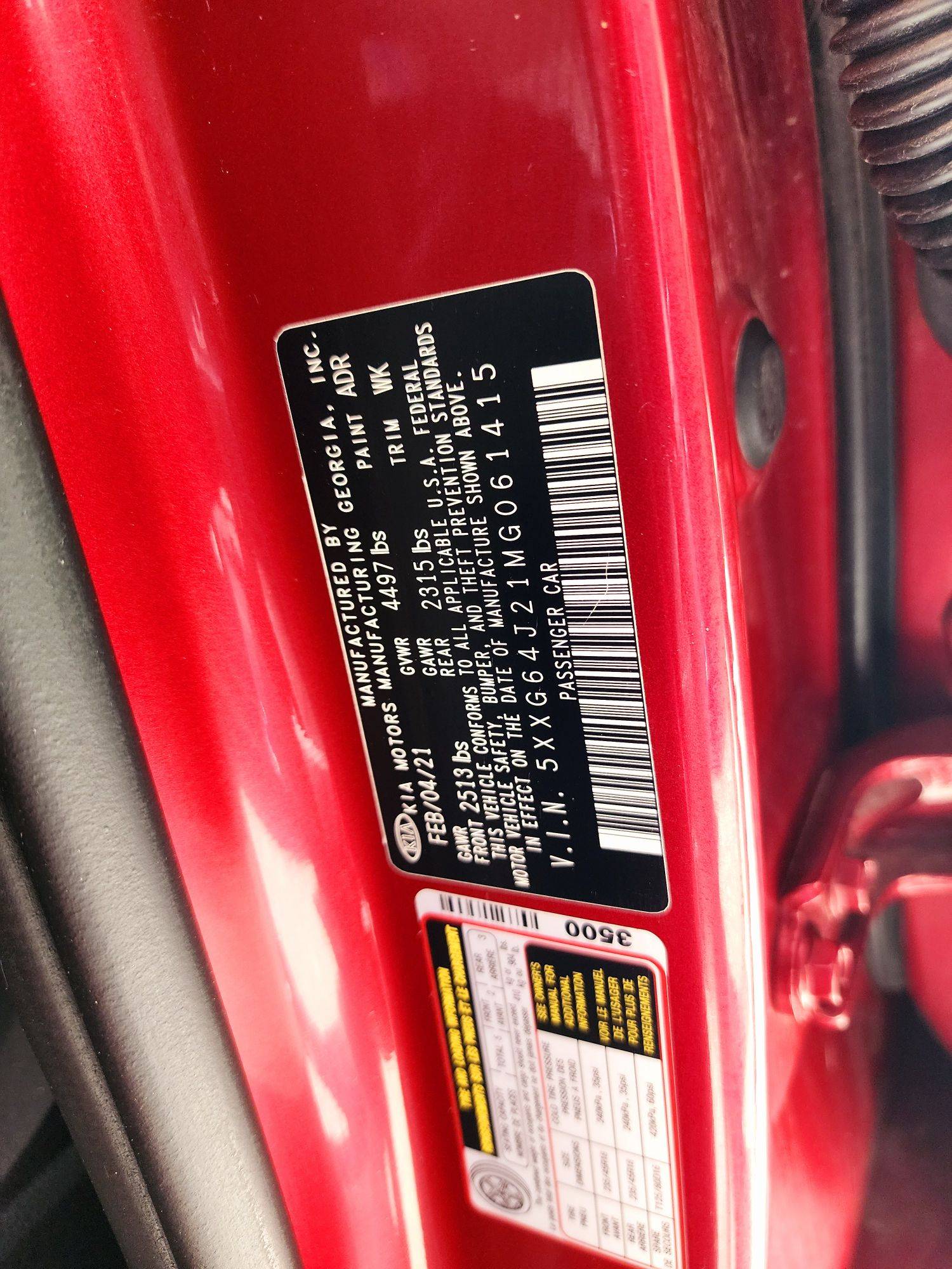 2021 KIA K5 — 95639 Miles — Lot MG061415 — Souq - Marhaba Auctions Used Cars - Image 10