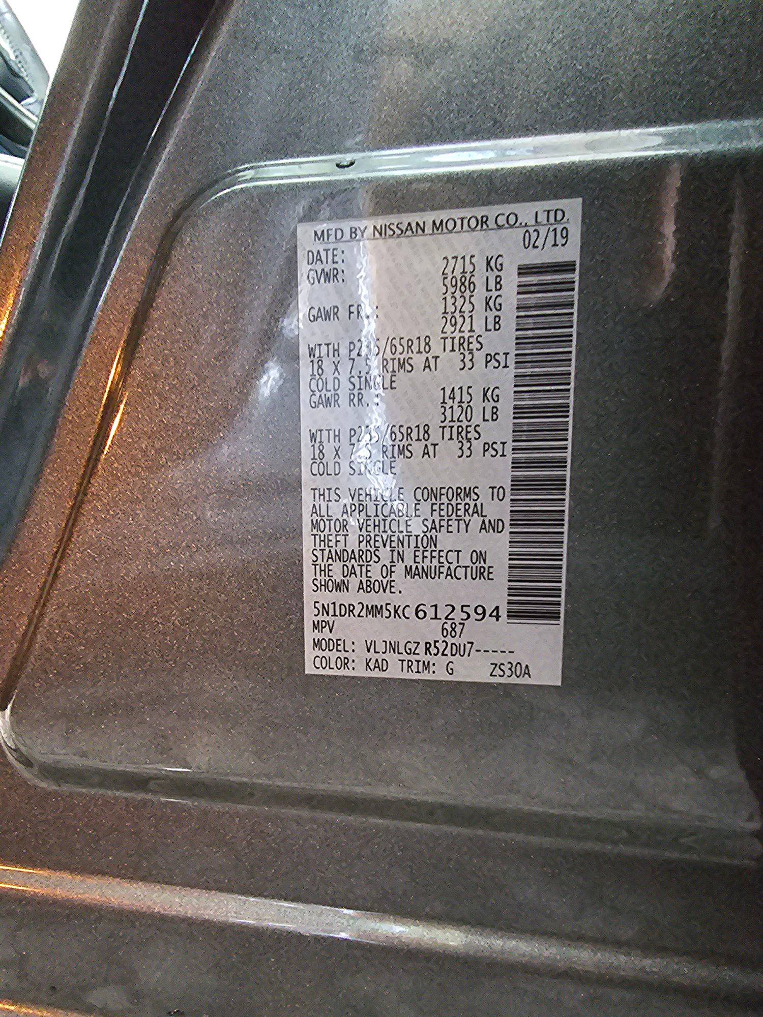 NISSAN PATHFINDER 2019 - Marhaba Auction Used Cars - Image 10