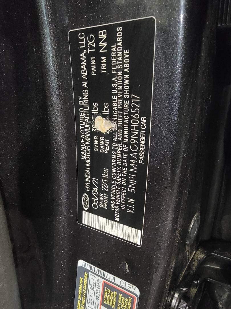2022 HYUNDAI ELANTRA — 45454 Miles — Lot G9NH065217 — Main - Marhaba Auctions Used Cars - Image 9