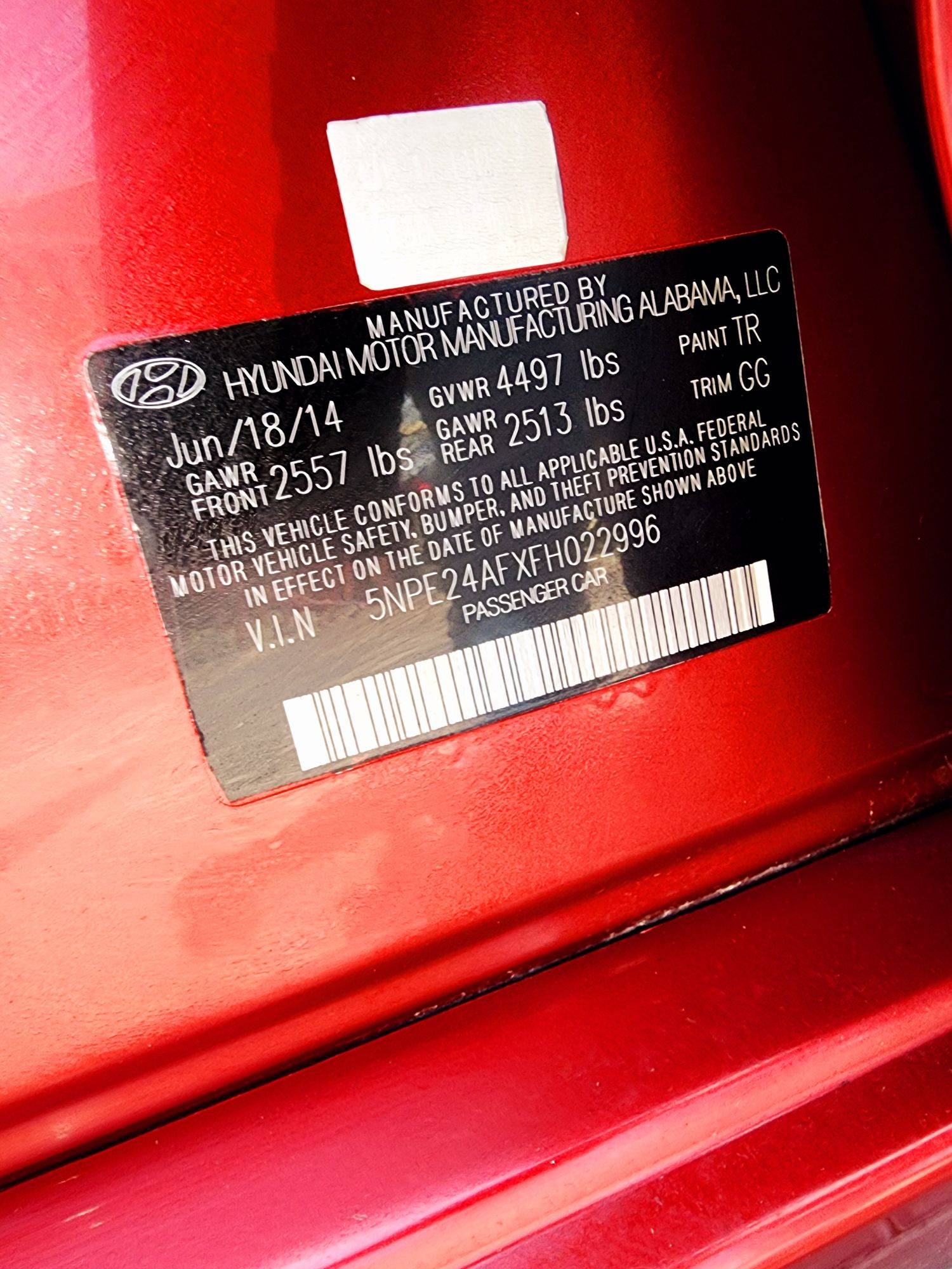 2015 HYUNDAI SONATA — 168528 Miles — Lot 84596544 — Souq - Marhaba Auctions Used Cars - Image 9