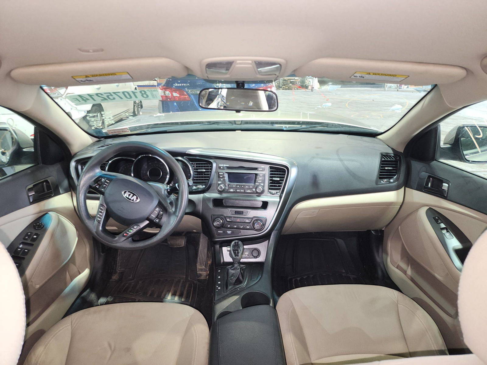 2013 KIA OPTIMA — 132212 Miles — Lot A71D5396306 — Al Quoz - Marhaba Auctions Used Cars - Image 8
