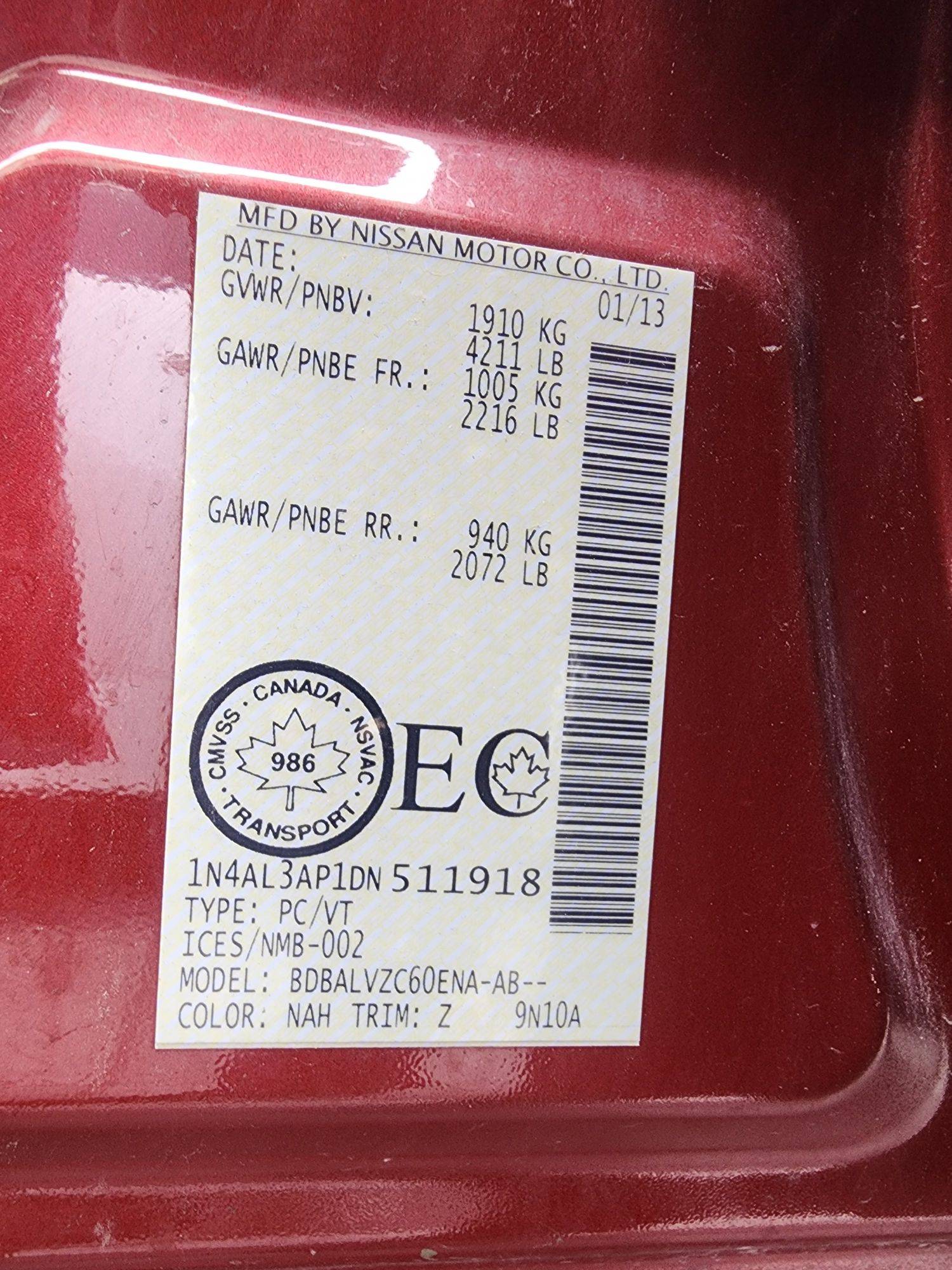 NISSAN ALTIMA 2013 - Marhaba Auction Used Cars - Image 11