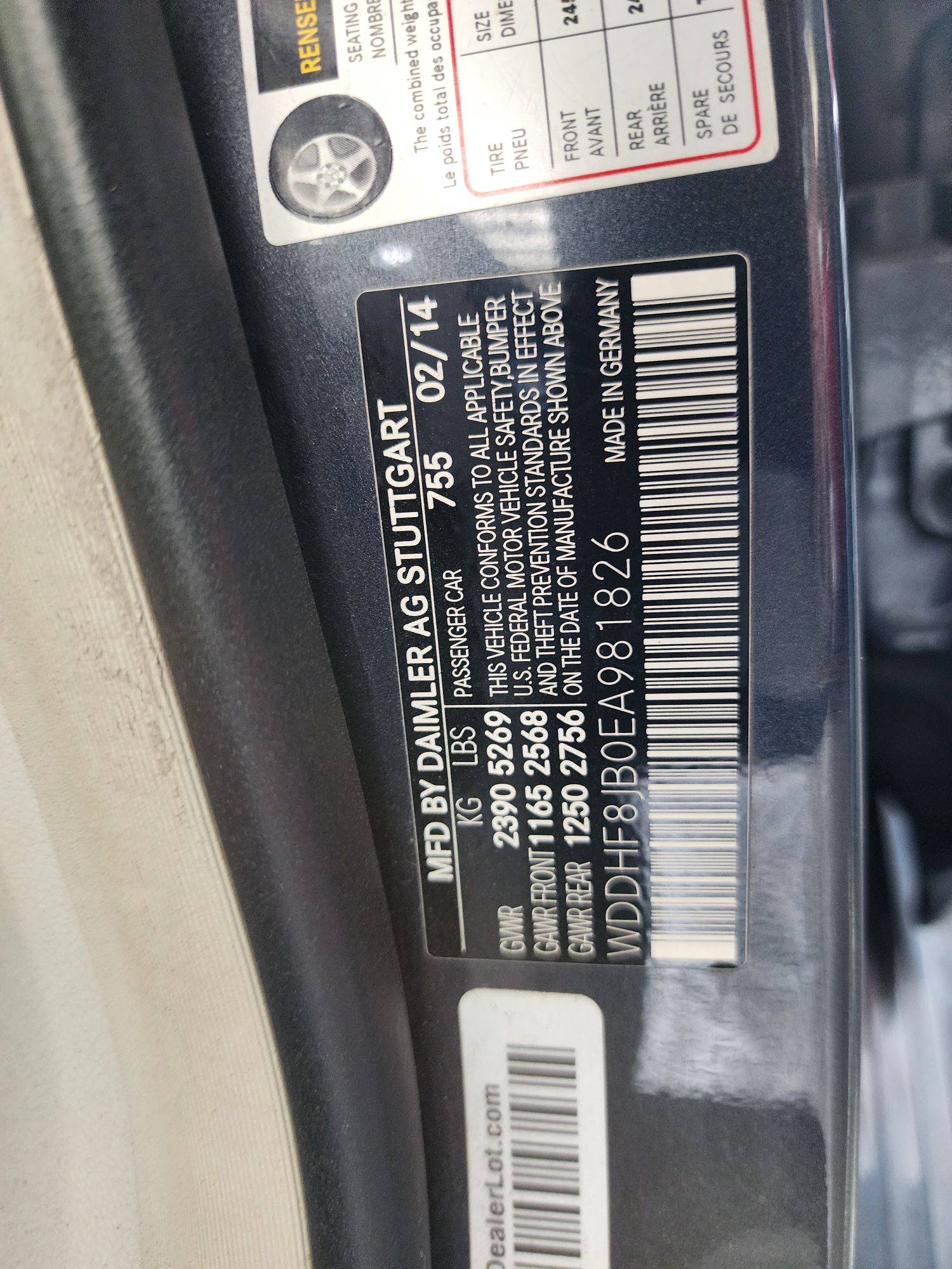 2014 MERCEDES BENZ E 350 — 97059 Miles — Lot 0EA981826 — Souq - Marhaba Auctions Used Cars - Image 10