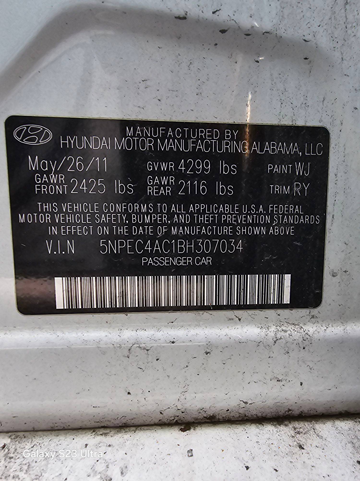 HYUNDAI SONATA 2011 - Marhaba Auction Used Cars - Image 10