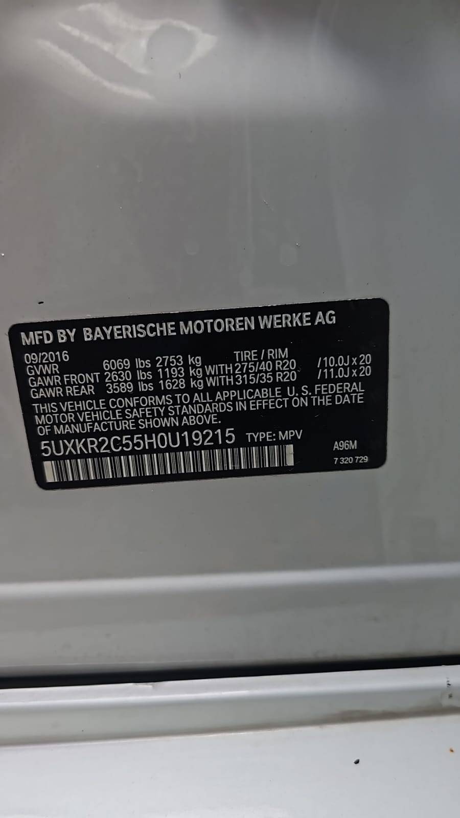 BMW X5 SDRIVE35I 2017 - Marhaba Auctions Used Cars - Image 11