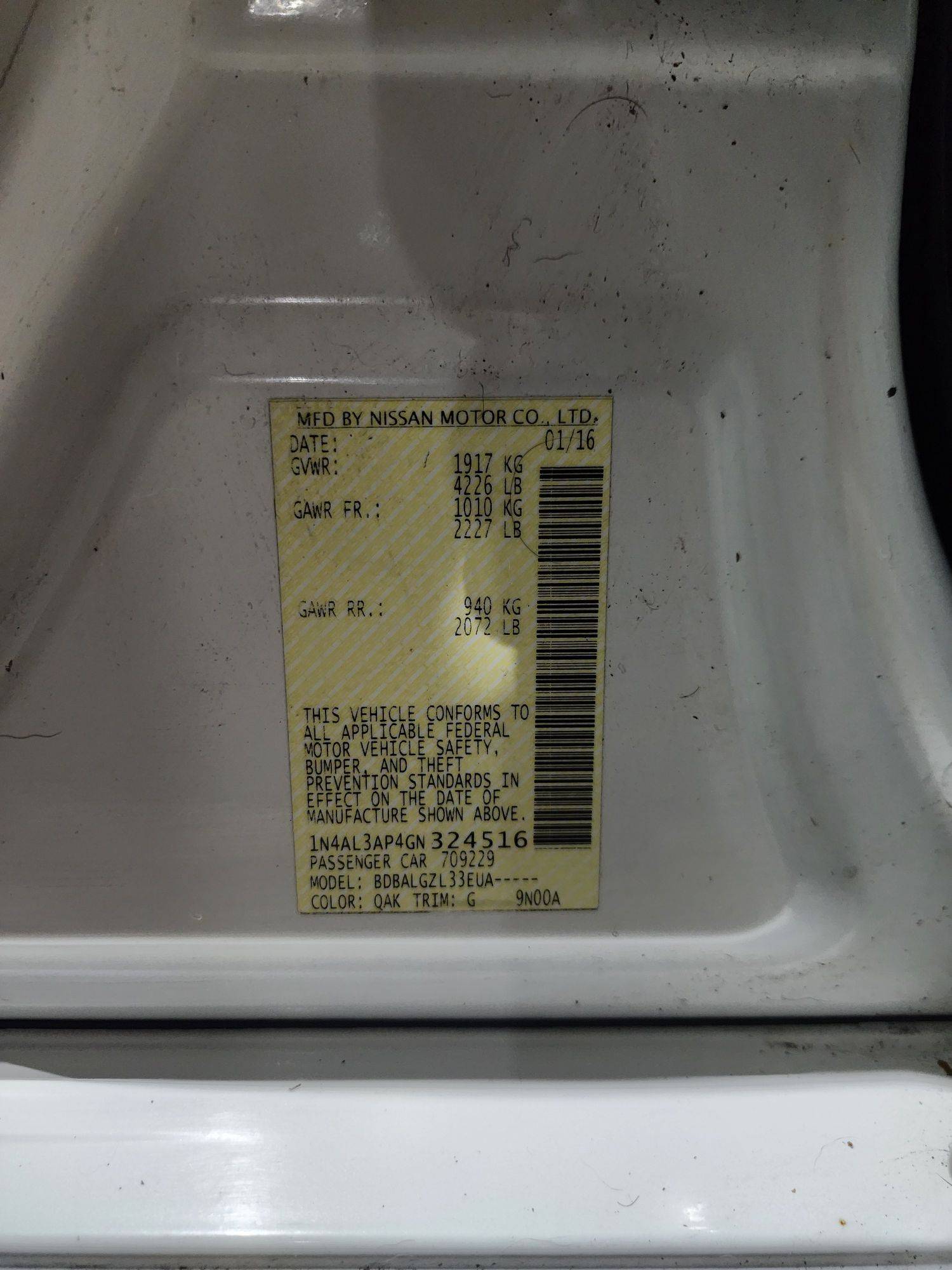 NISSAN ALTIMA 2016 - Marhaba Auction Used Cars - Image 11