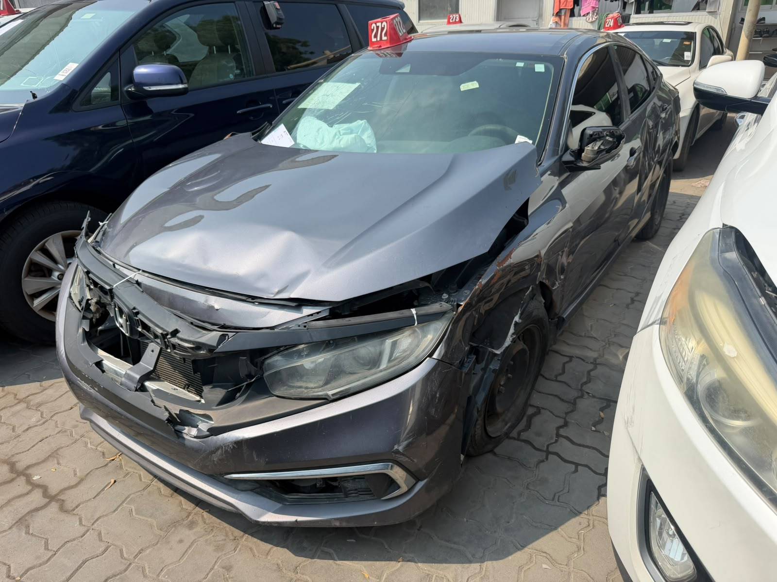 2019 HONDA CIVIC — sold — 118906 Miles — Lot KH541403 — Main - Marhaba Auctions Used Cars - Image 3