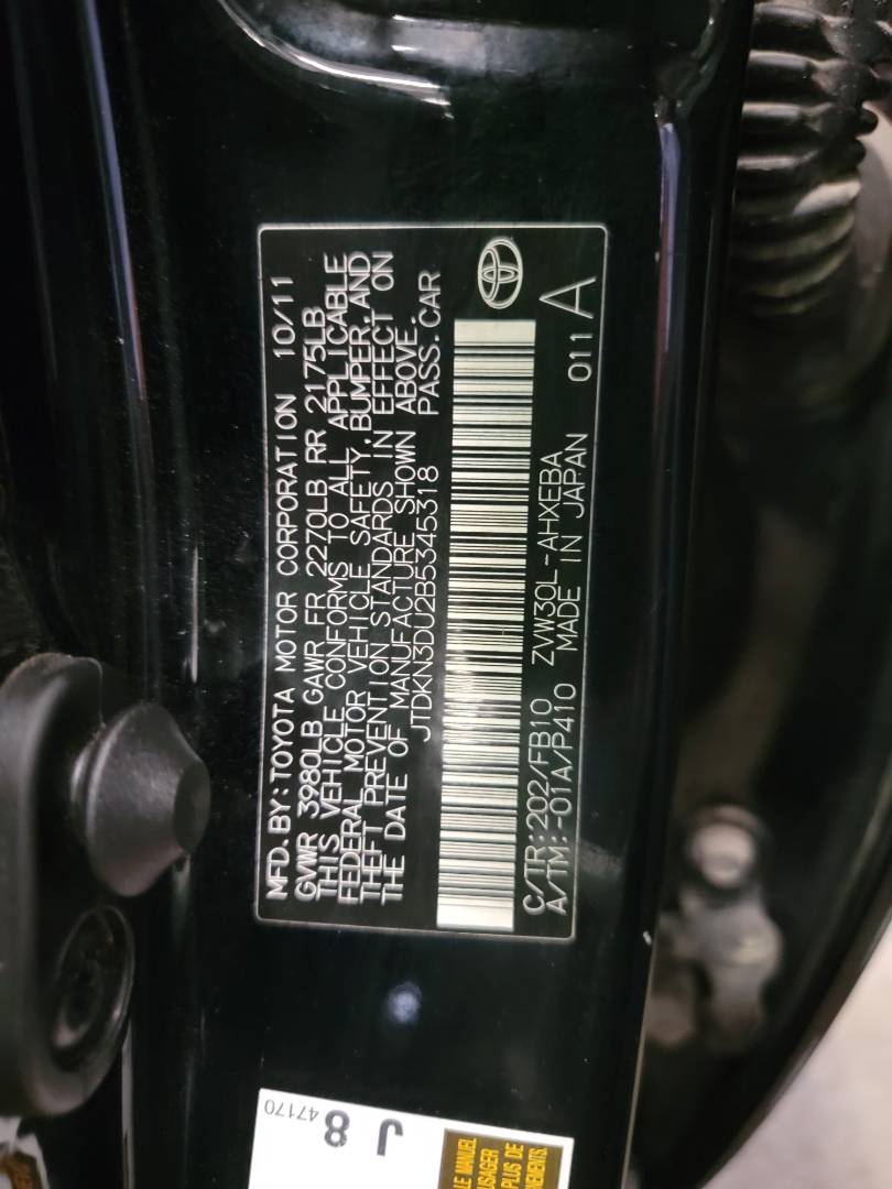 2011 TOYOTA PRIUS — 208608 Miles — Lot B5345318 — Main - Marhaba Auctions Used Cars - Image 9