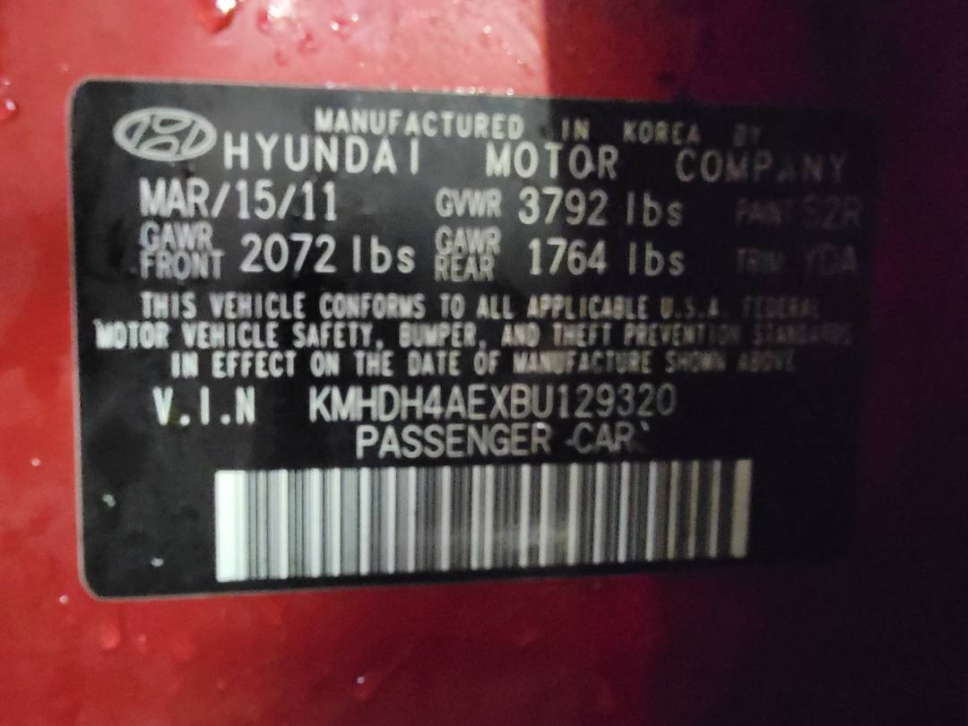 2011 HYUNDAI ELANTRA — 174058 Miles — Lot XBU129320 - Marhaba Auctions Used Cars - Image 9