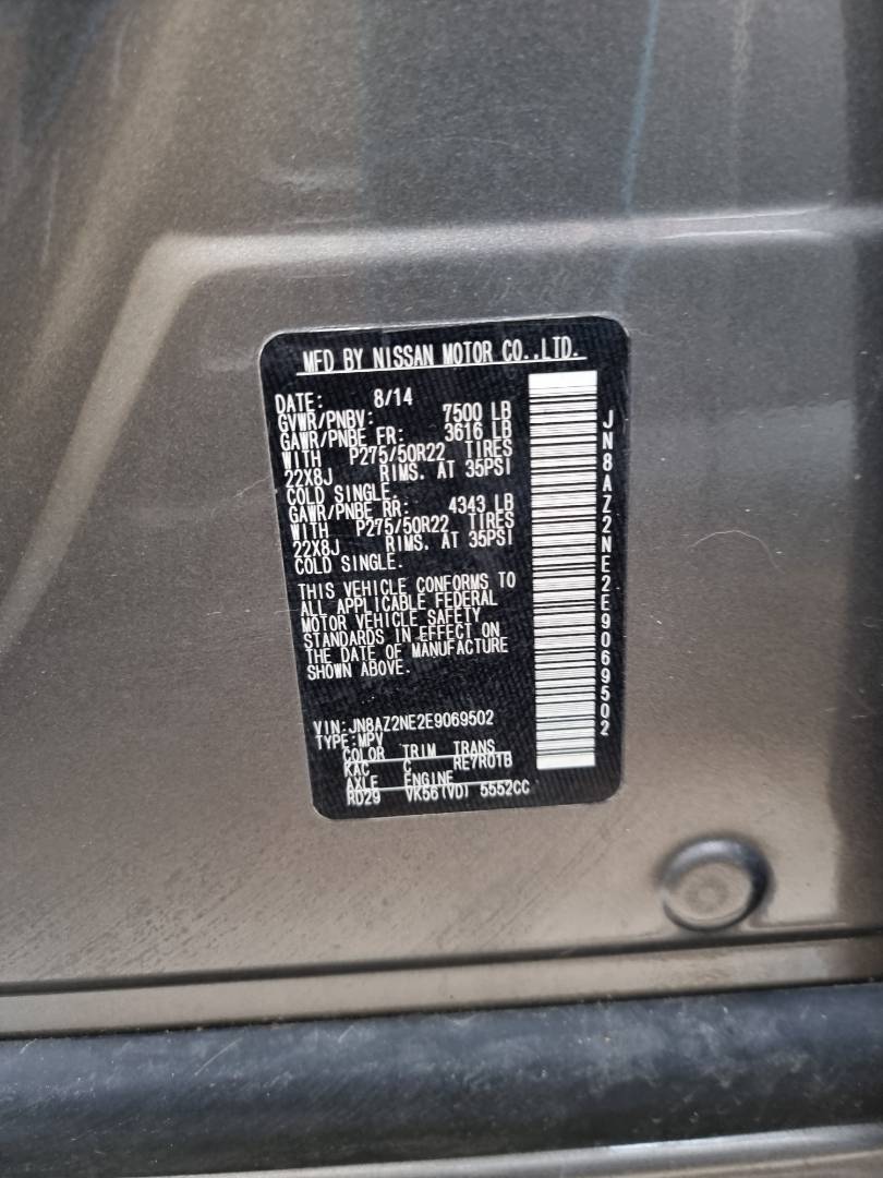 INFINITI QX80 2014 - Marhaba Auction Used Cars - Image 9