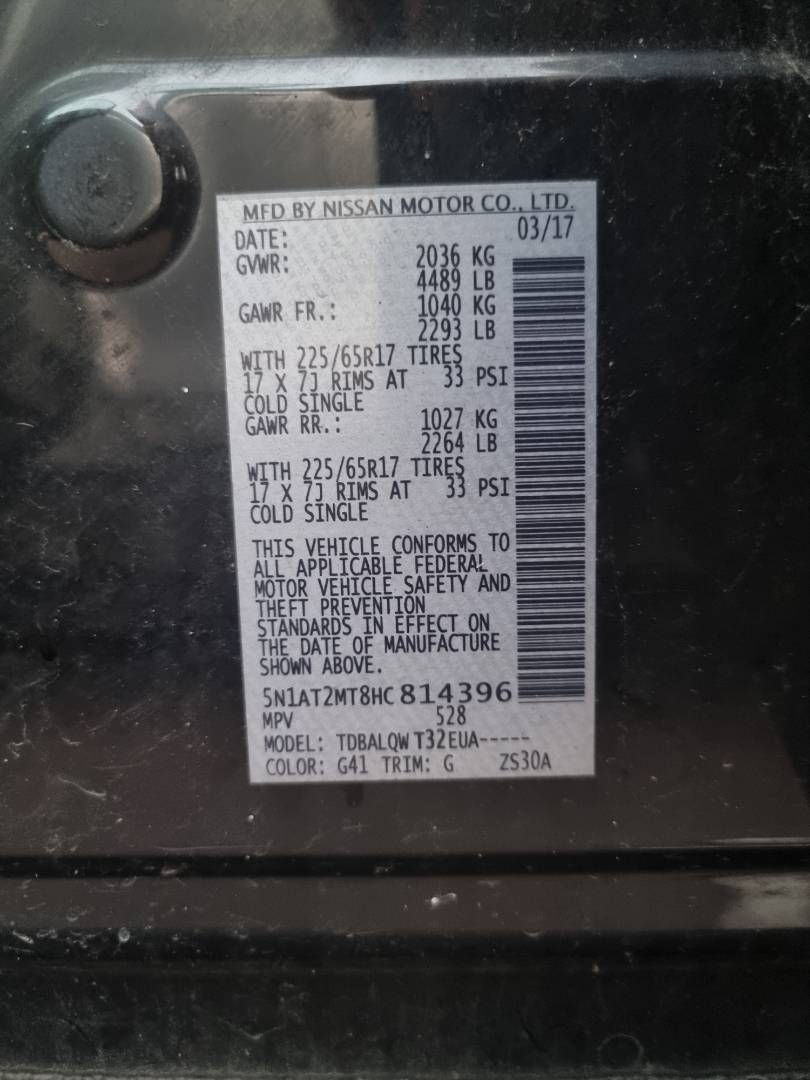 NISSAN ROGUE 2017 - Marhaba Auction Used Cars - Image 8