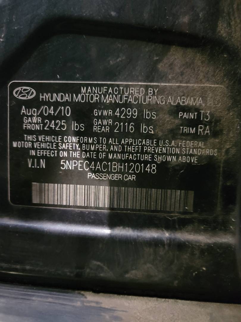 2011 HYUNDAI SONATA — 205572 Miles — Lot 120148 — Main - Marhaba Auctions Used Cars - Image 11