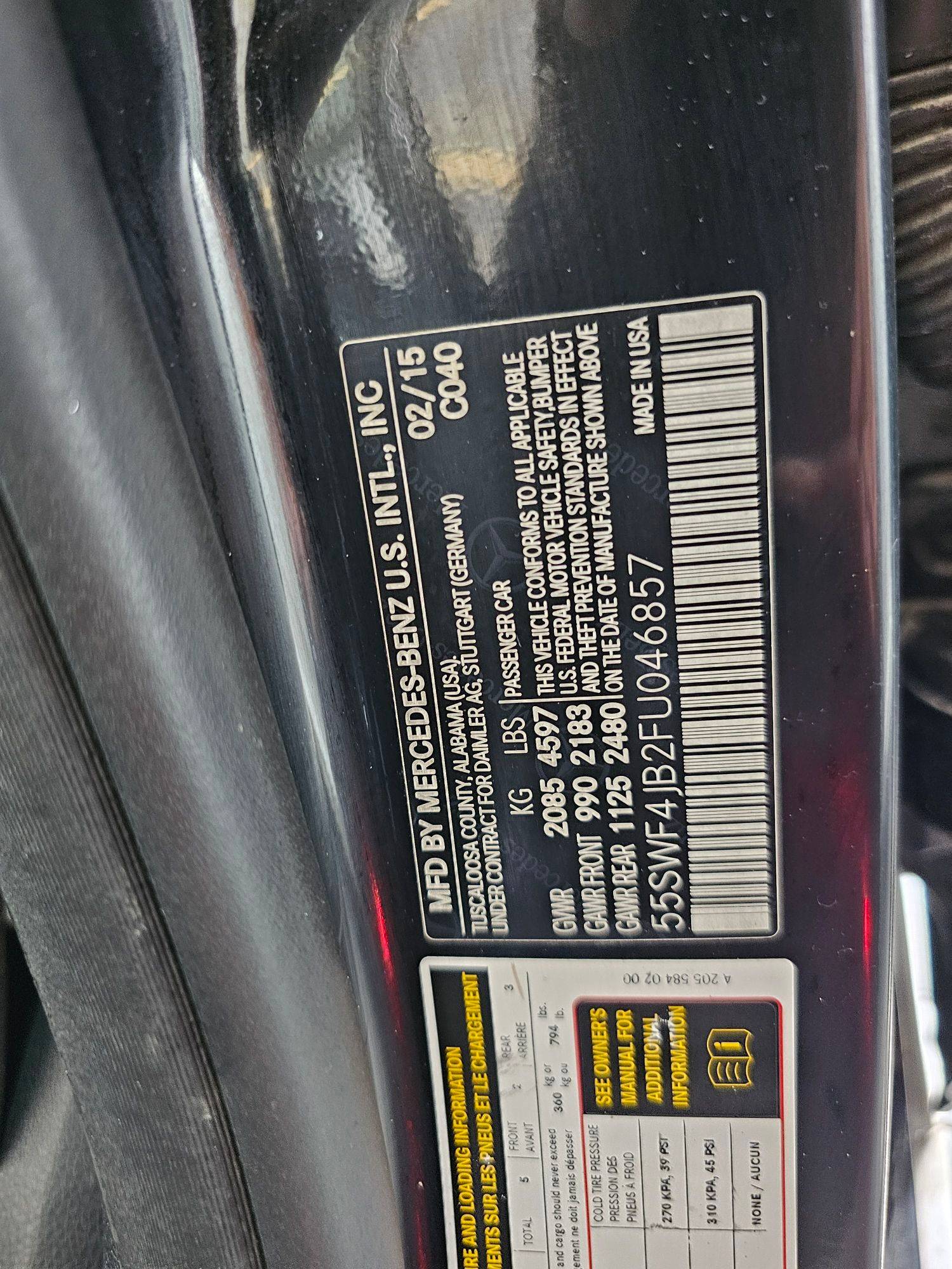 MERCEDES BENZ C300 2015 - Marhaba Auction Used Cars - Image 10