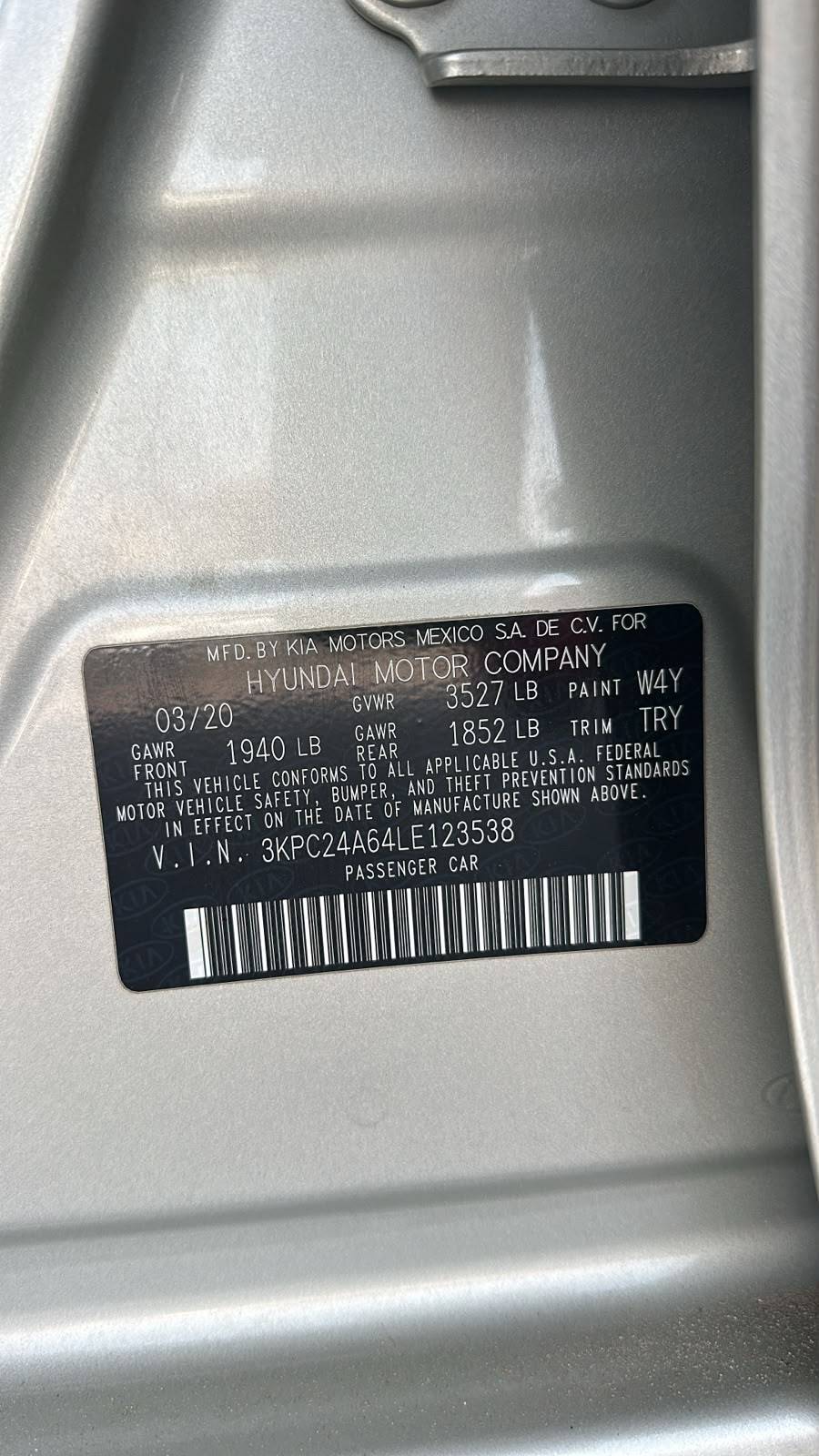 2020 HYUNDAI ACCENT — 143283 Miles — Lot 4LE123538 — Souq - Marhaba Auctions Used Cars - Image 11