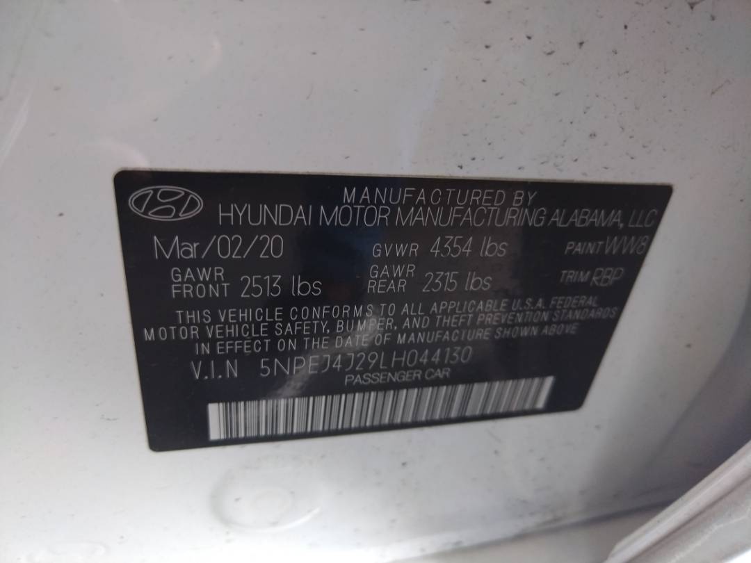 2020 HYUNDAI SONATA — 76441 Miles — Lot 66478973 - Marhaba Auctions Used Cars - Image 7