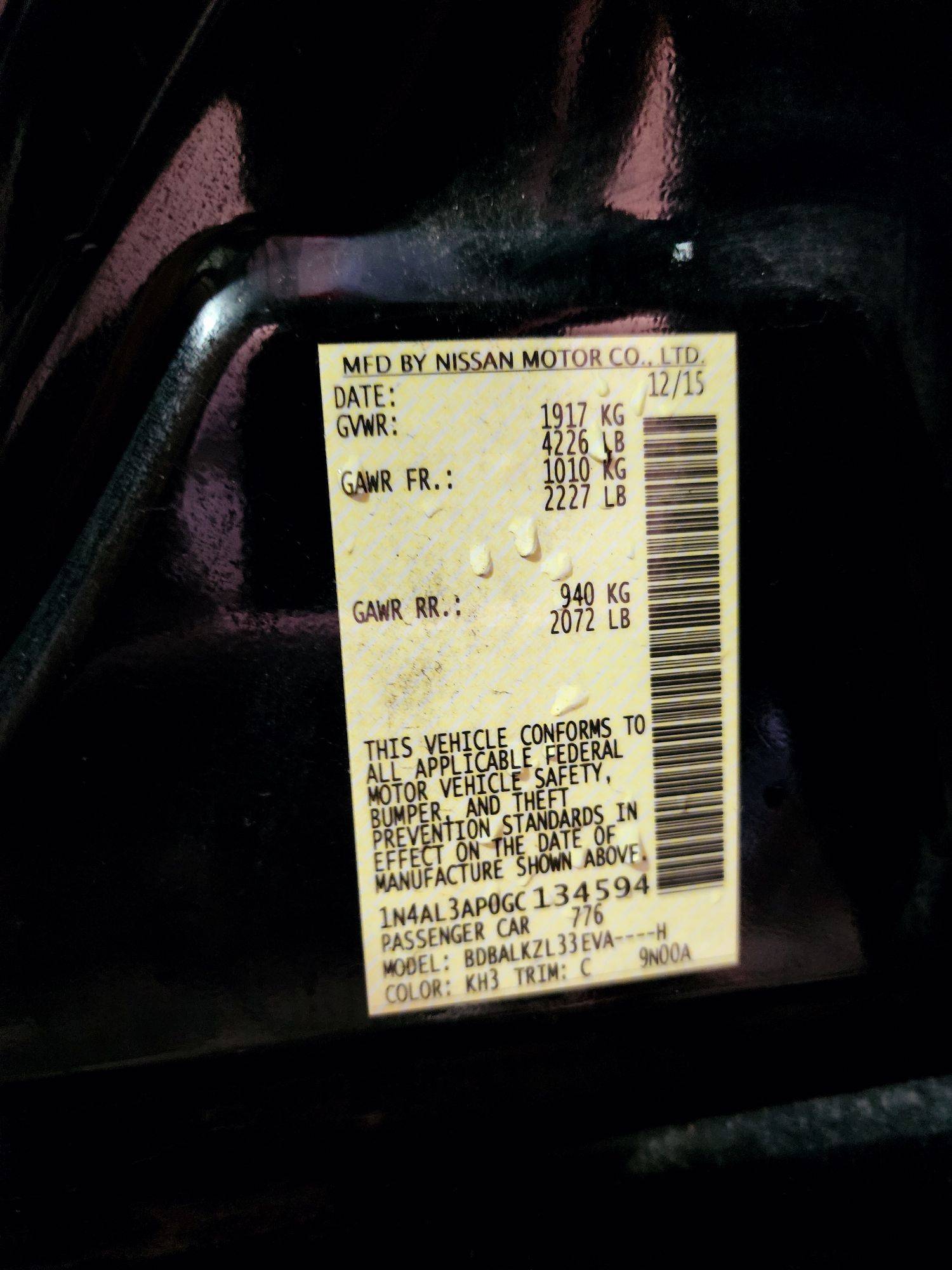 2016 NISSAN ALTIMA — 111173 Miles — Lot 83573854 — Souq - Marhaba Auctions Used Cars - Image 10