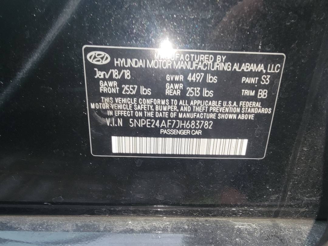 2018 HYUNDAI SONATA — 37696 Miles — Lot 81269673 - Marhaba Auctions Used Cars - Image 10