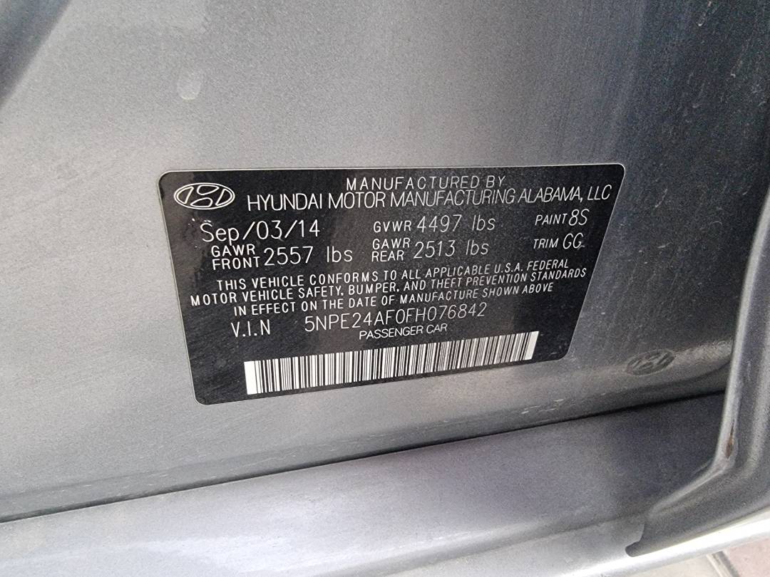 HYUNDAI SONATA 2015 - Marhaba Auction Used Cars - Image 8