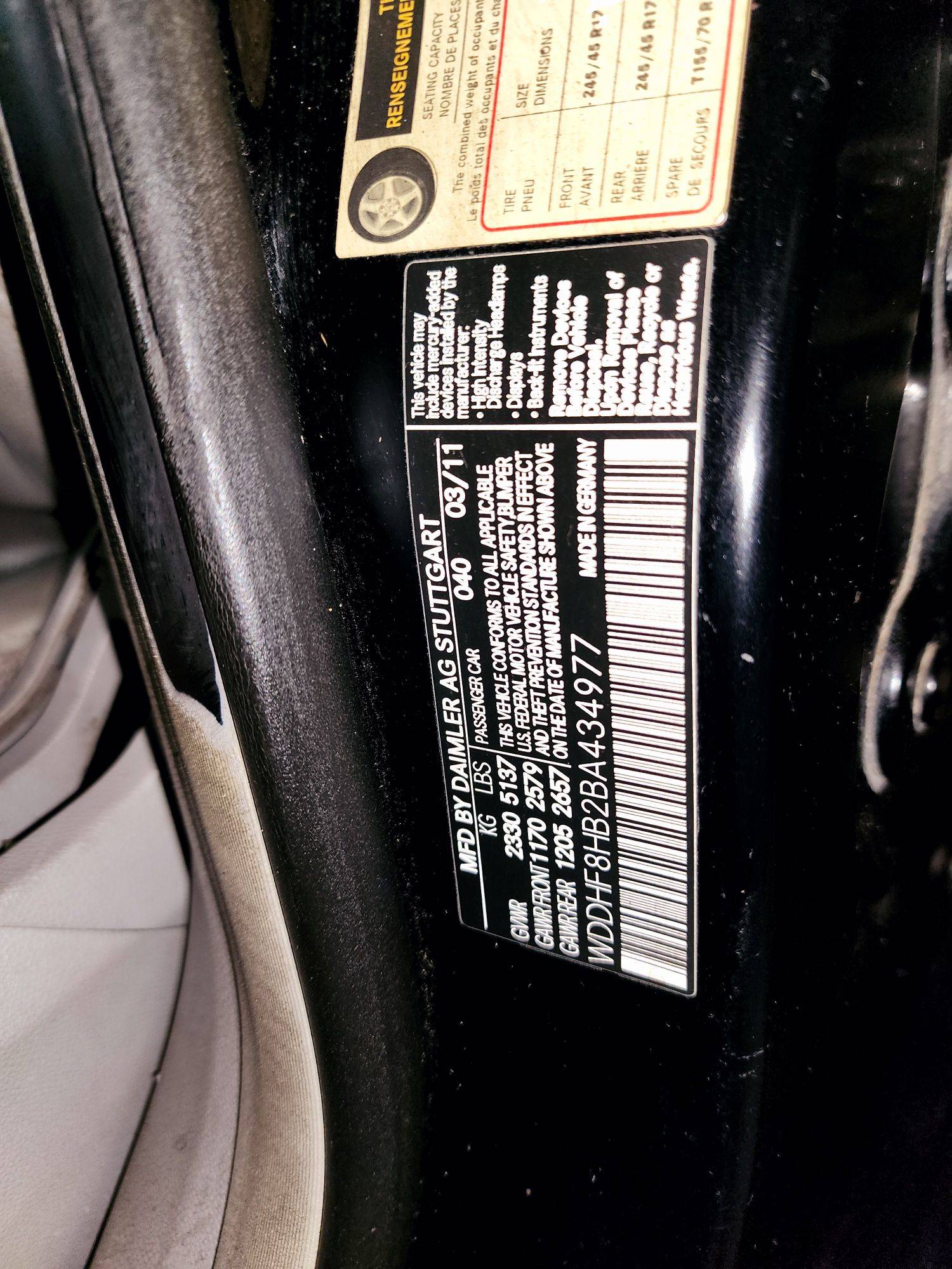 2011 MERCEDES BENZ E 350 — 206145 Miles — Lot 62120464 — Souq - Marhaba Auctions Used Cars - Image 10