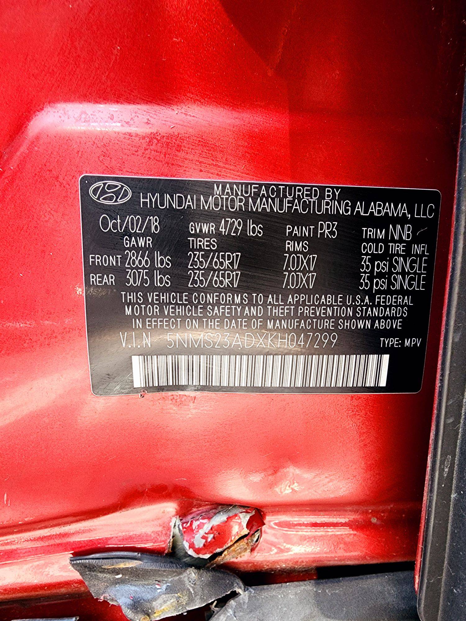 HYUNDAI SANTA FE 2019 - Marhaba Auction Used Cars - Image 9