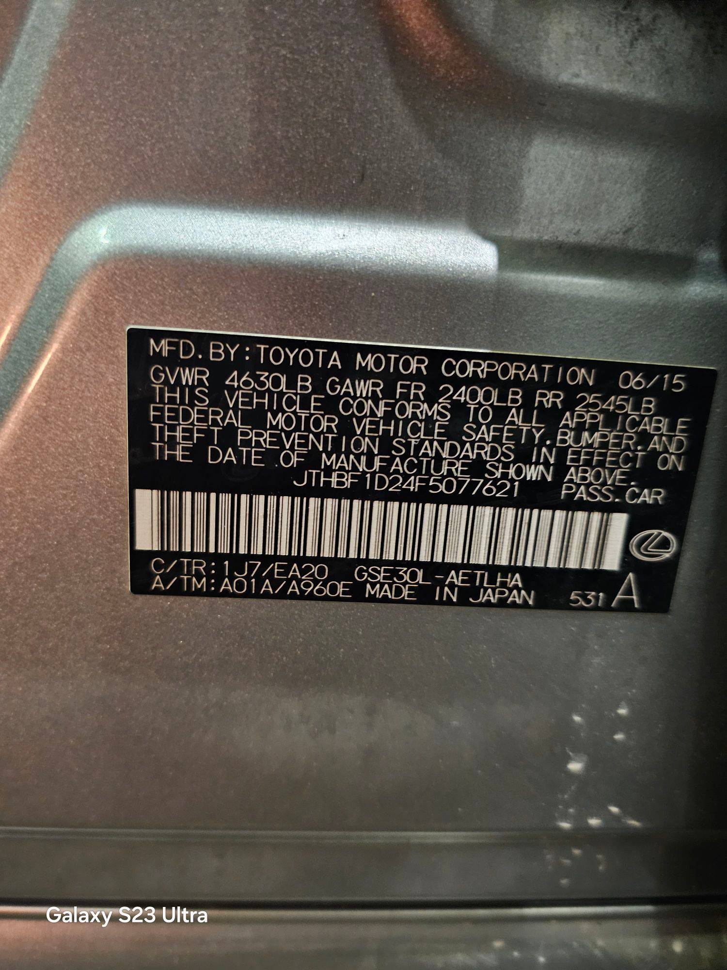 LEXUS IS 250 2015 - Marhaba Auction Used Cars - Image 10