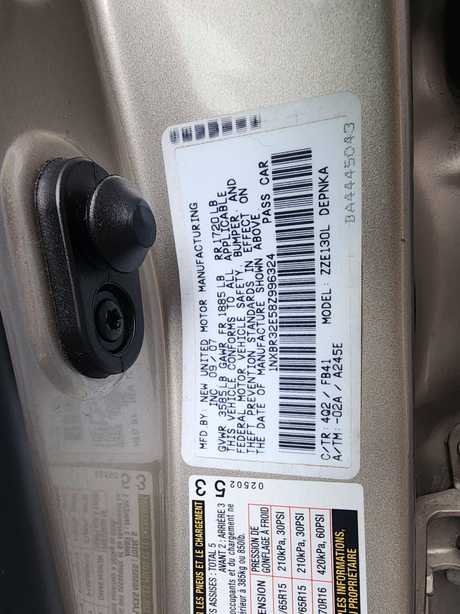2008 TOYOTA COROLLA — 162987 Miles — Lot 59998554 — Al Quoz - Marhaba Auctions Used Cars - Image 10