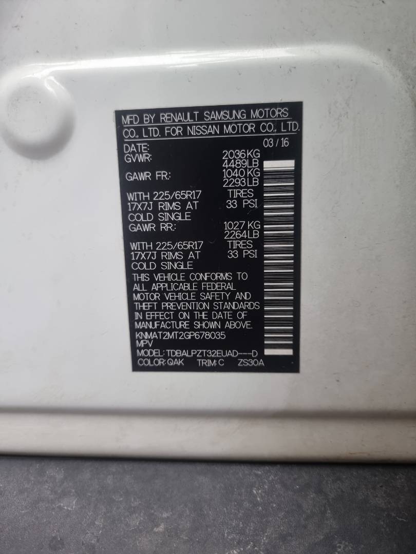 NISSAN ROGUE 2016 - Marhaba Auction Used Cars - Image 8