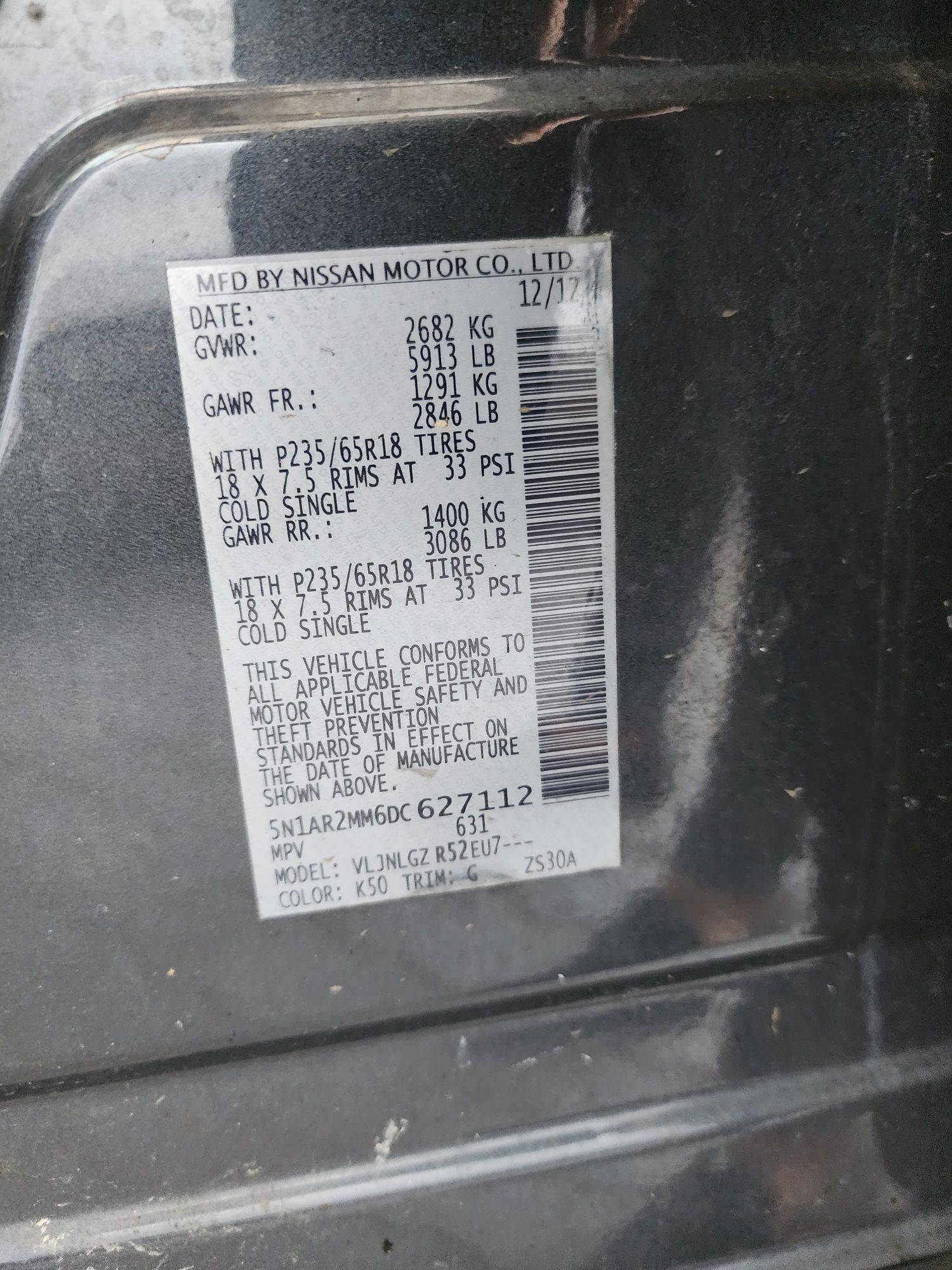 2013 NISSAN PATHFINDER — 220099 Miles — Lot 44275924 — Ind. 12 - Marhaba Auctions Used Cars - Image 9