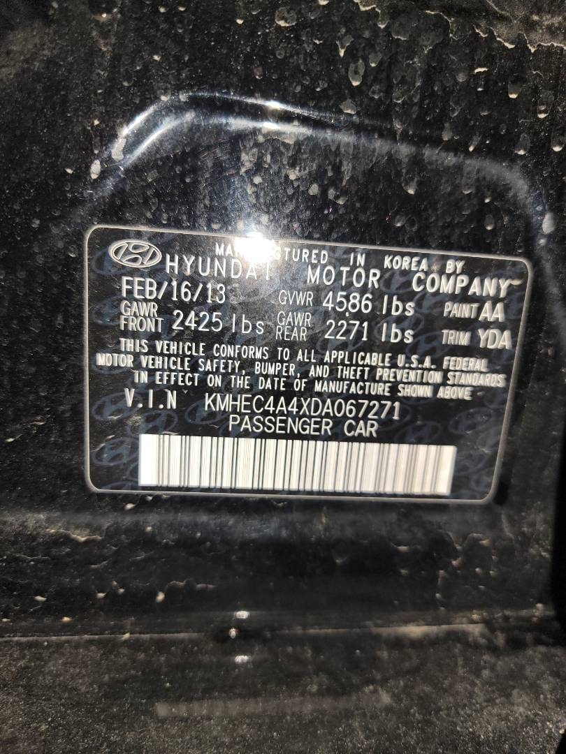 2013 HYUNDAI SONATA — 102900 Miles — Lot DA067271 — Main - Marhaba Auctions Used Cars - Image 8