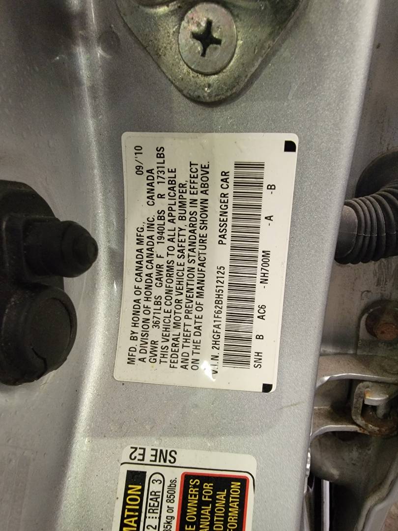 2011 HONDA CIVIC — 216012 Miles — Lot 42388994 — Souq - Marhaba Auctions Used Cars - Image 10