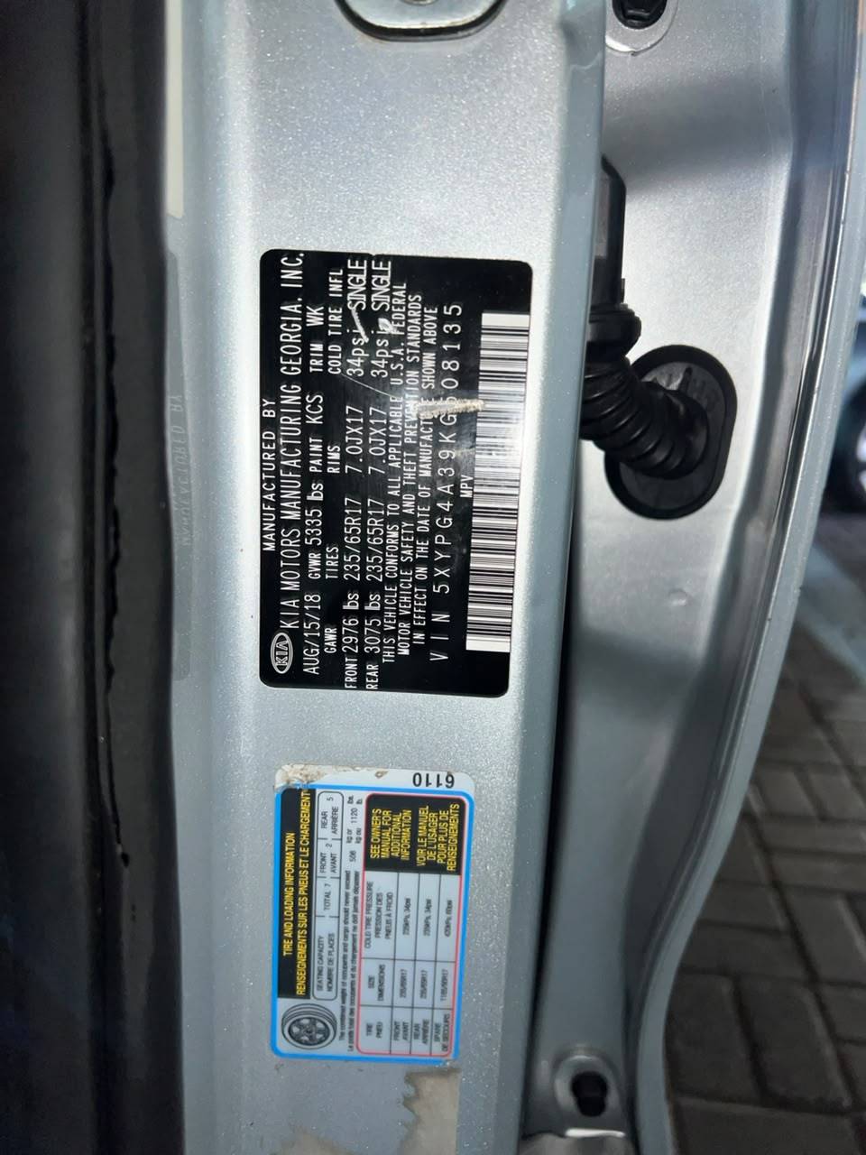2019 KIA SORENTO — 202921 Miles — Lot 9KG508135 - Marhaba Auctions Used Cars - Image 5