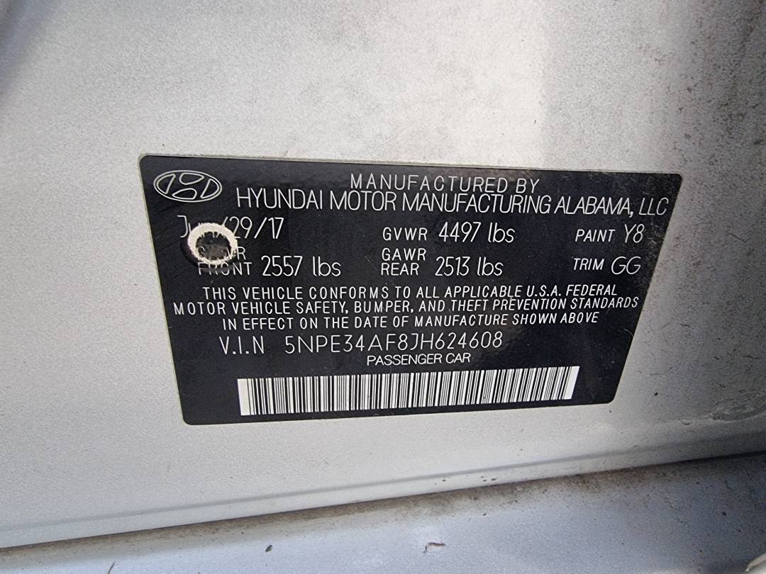 HYUNDAI SONATA 2018 - Marhaba Auction Used Cars - Image 7