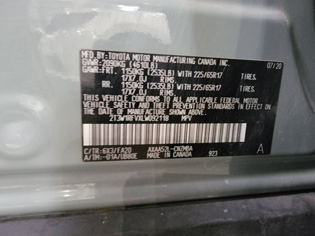 2020 TOYOTA RAV4 — 54320 Miles — Lot W092118 - Marhaba Auctions Used Cars - Image 6