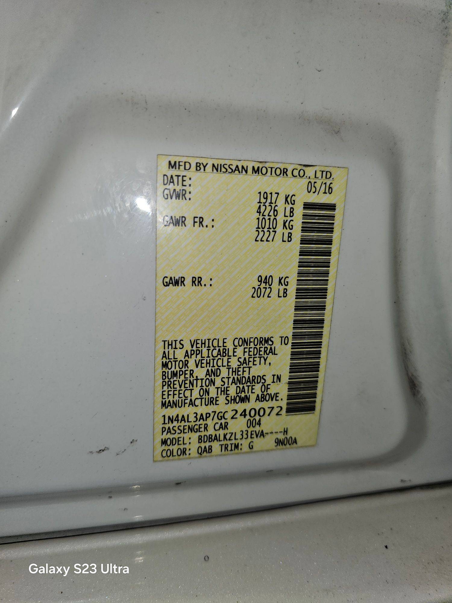 NISSAN ALTIMA 2016 - Marhaba Auction Used Cars - Image 11