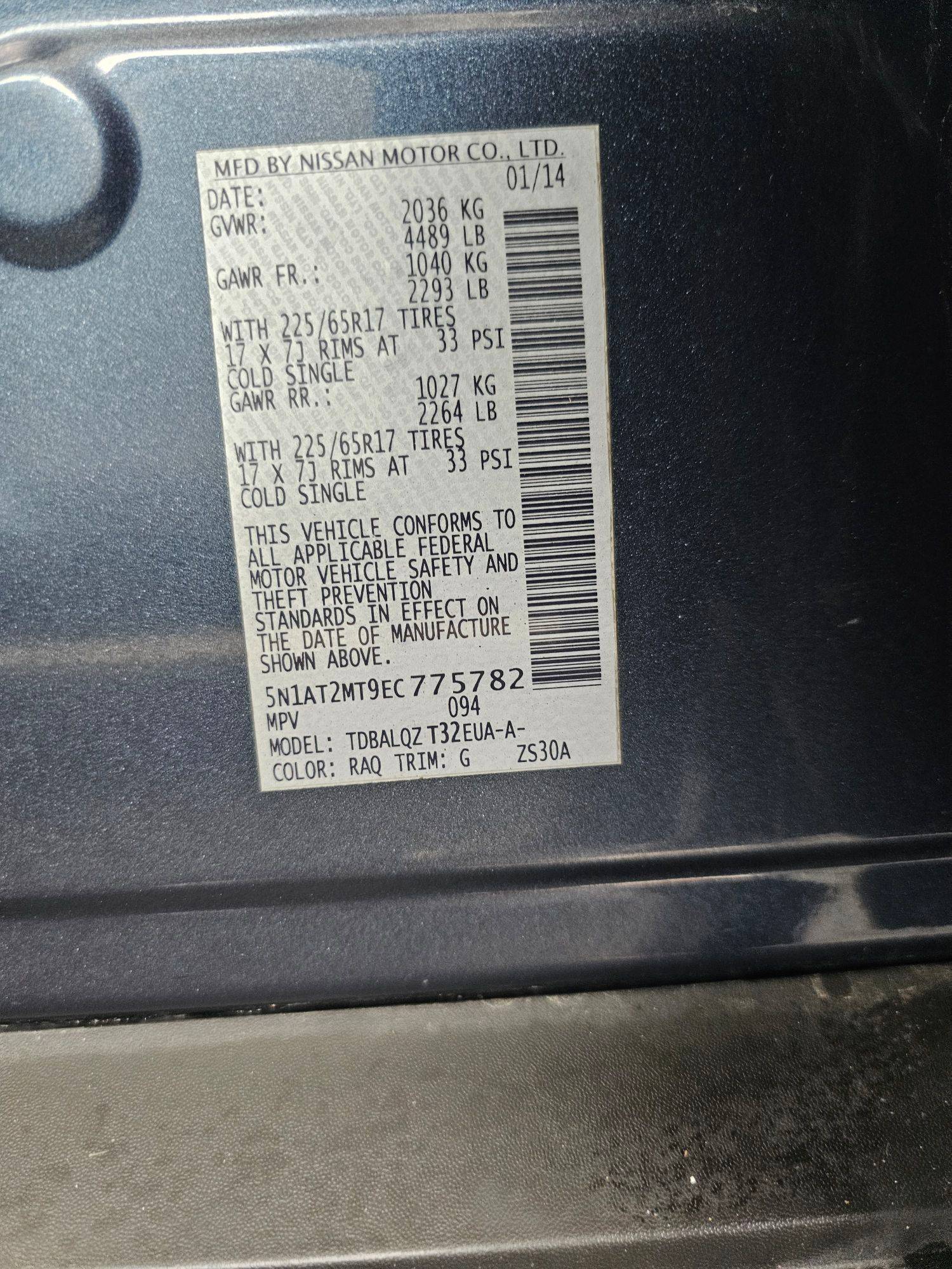 NISSAN ROGUE 2014 - Marhaba Auction Used Cars - Image 9