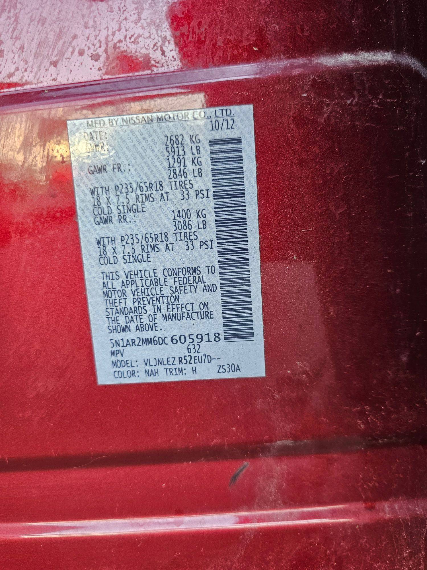 NISSAN PATHFINDER 2013 - Marhaba Auction Used Cars - Image 8