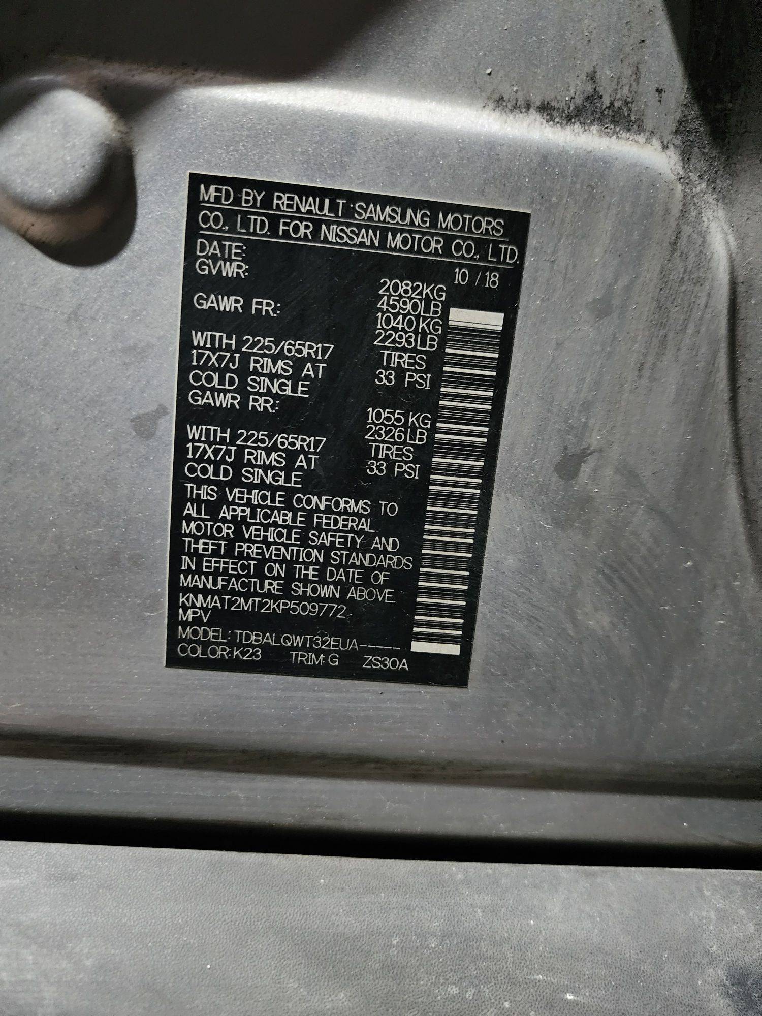 NISSAN ROGUE 2019 - Marhaba Auction Used Cars - Image 10