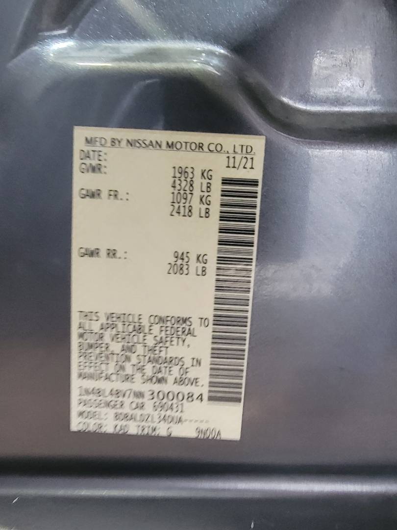 2022 NISSAN ALTIMA — 54138 Miles — Lot NN300084 — Main - Marhaba Auctions Used Cars - Image 9