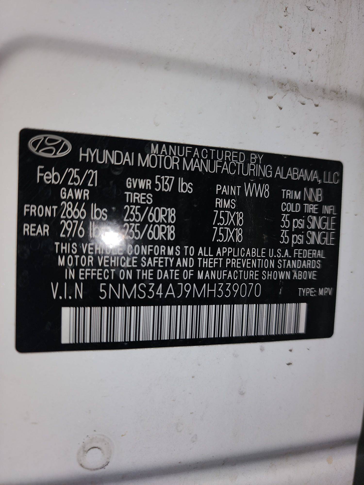 2021 HYUNDAI SANTA FE — 46169 Miles — Lot MH339070 — Main - Marhaba Auctions Used Cars - Image 11