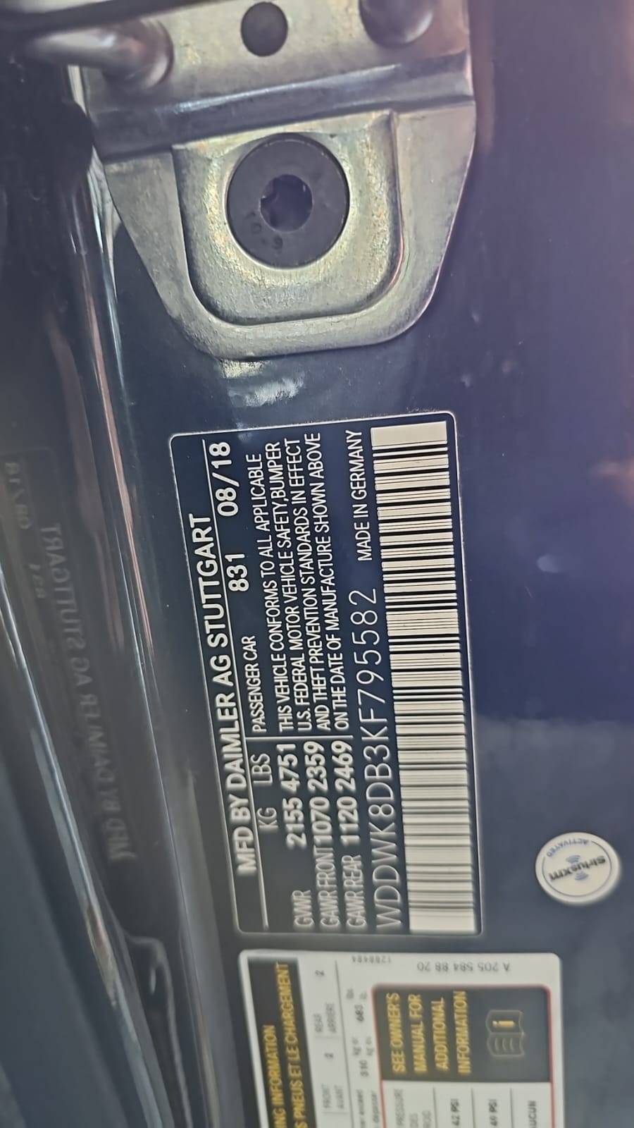 MERCEDES BENZ C300 2019 - Marhaba Auction Used Cars - Image 5