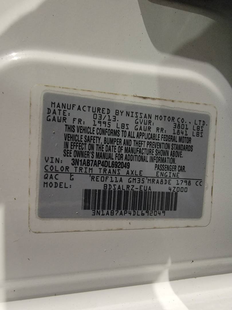 NISSAN SENTRA 2013 - Marhaba Auction Used Cars - Image 8