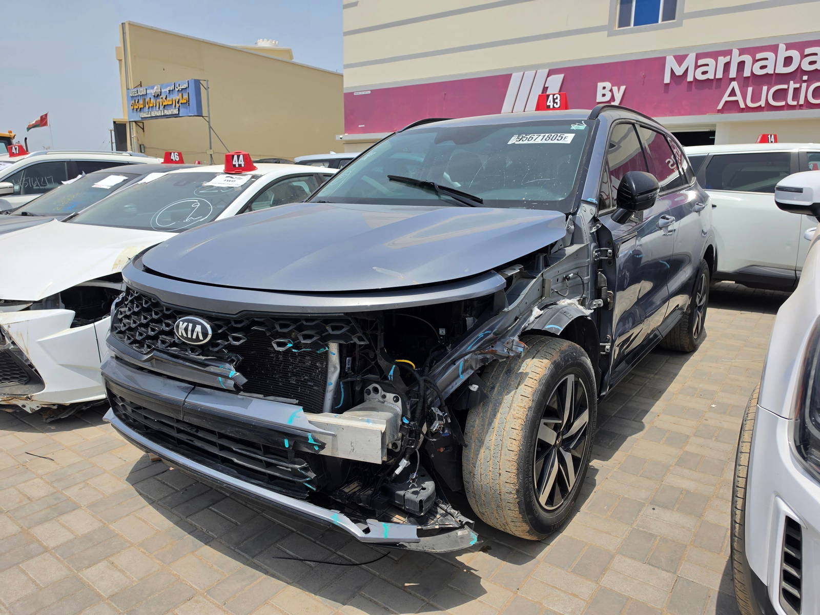 2021 KIA SORENTO — 97331 Miles — Lot 038650 - Marhaba Auctions Used Cars - Image 4