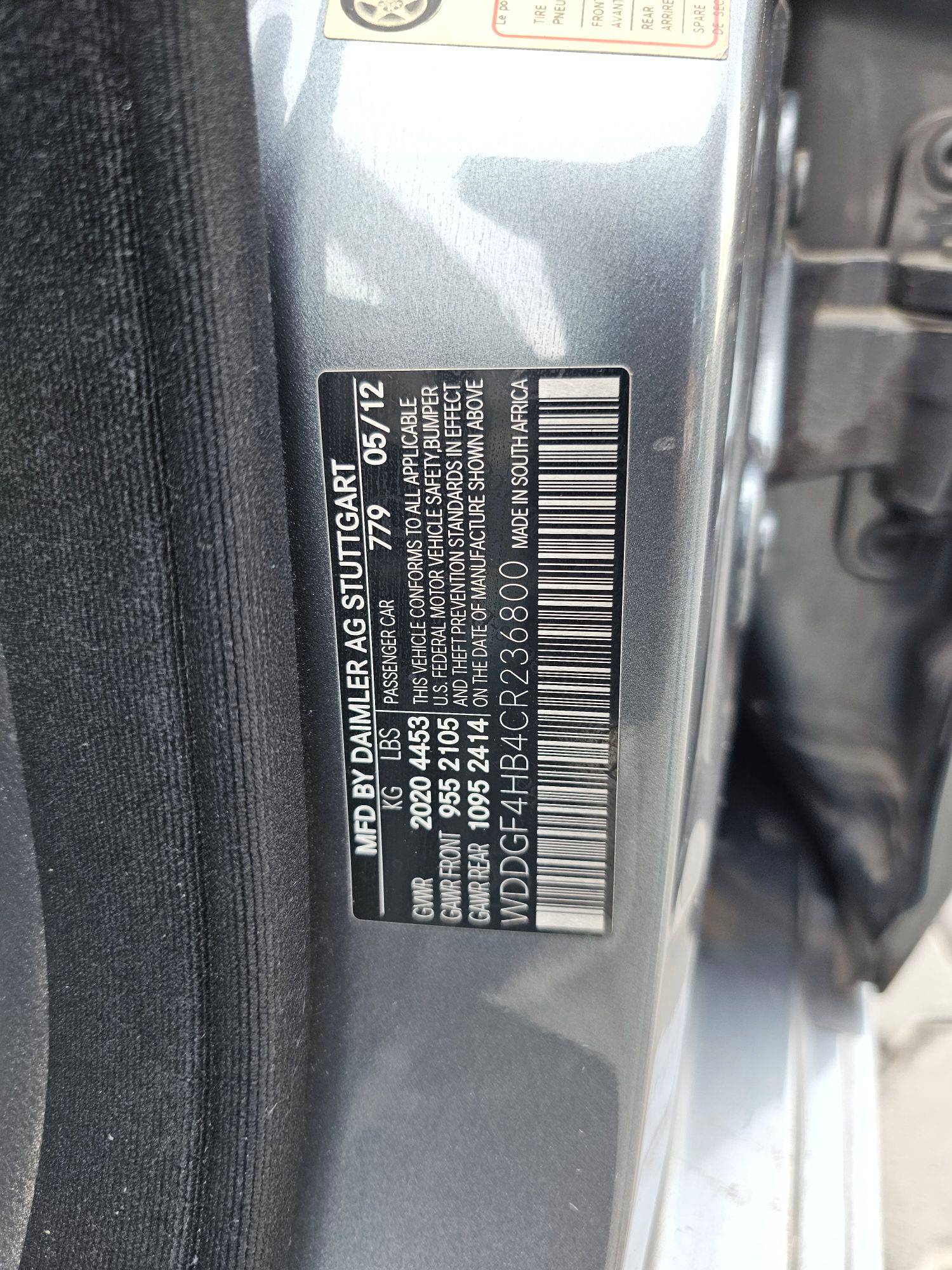 MERCEDES BENZ C 250 2012 - Marhaba Auction Used Cars - Image 10