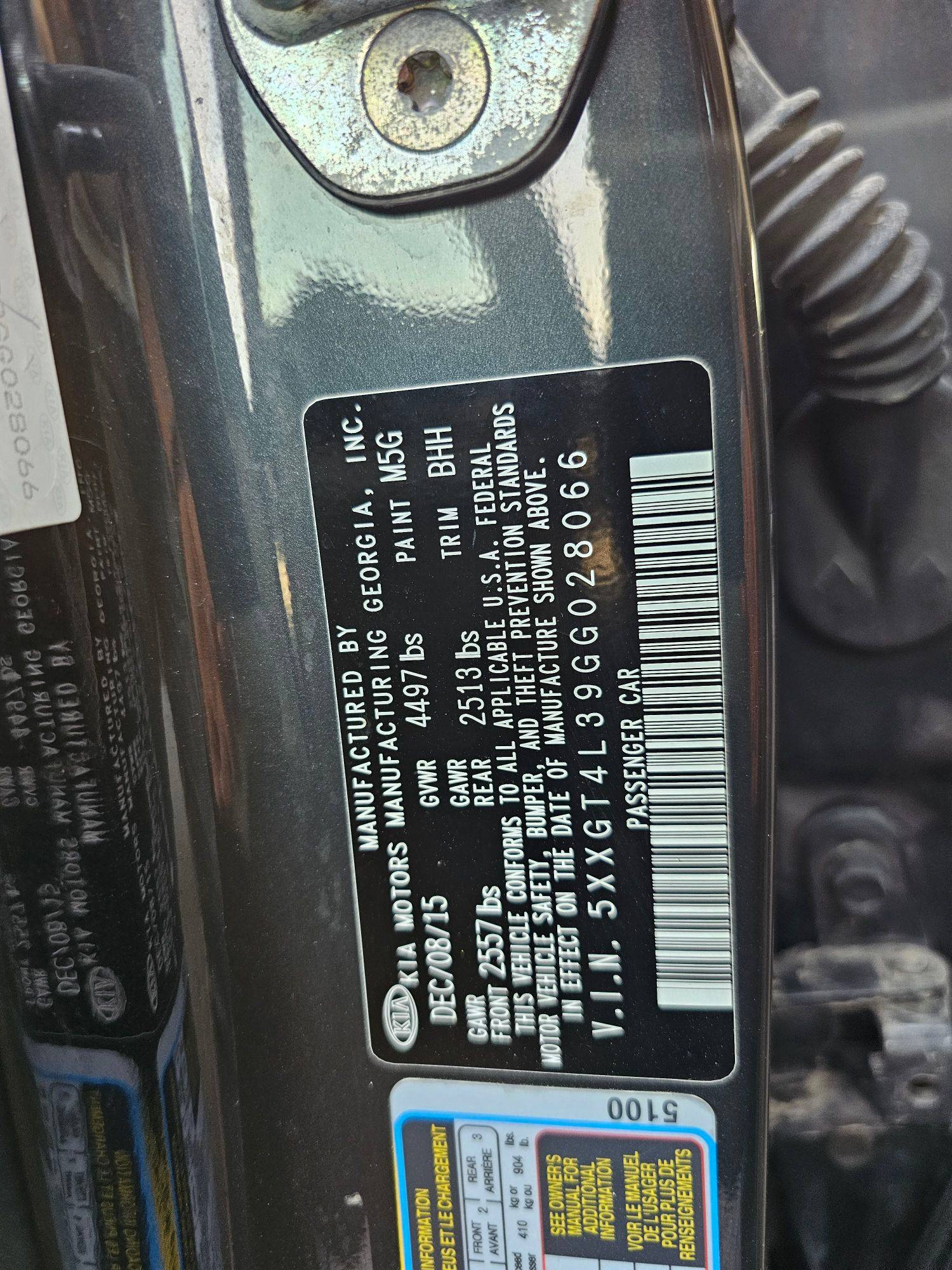 KIA OPTIMA 2016 - Marhaba Auction Used Cars - Image 10