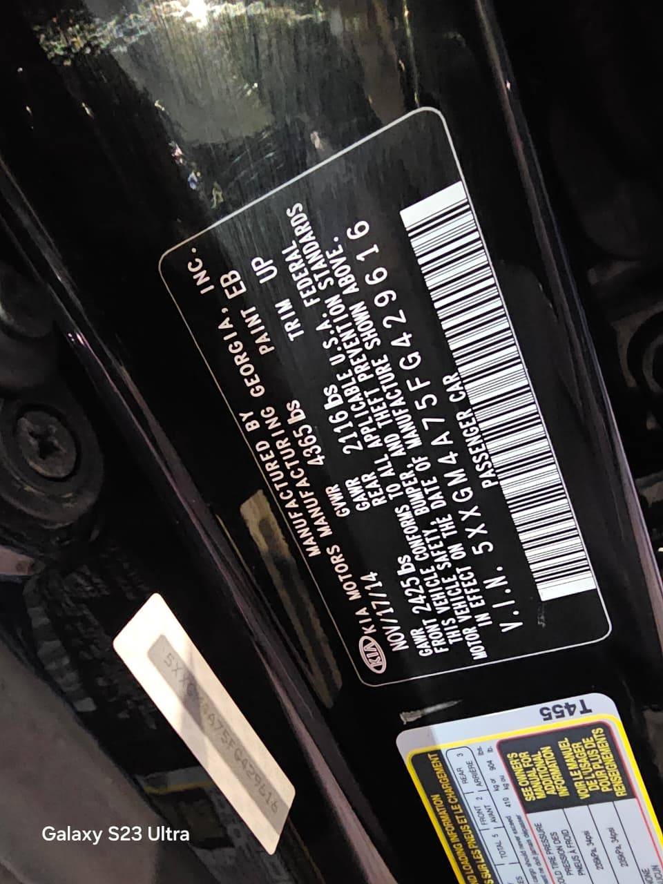 KIA OPTIMA 2015 - Marhaba Auction Used Cars - Image 10